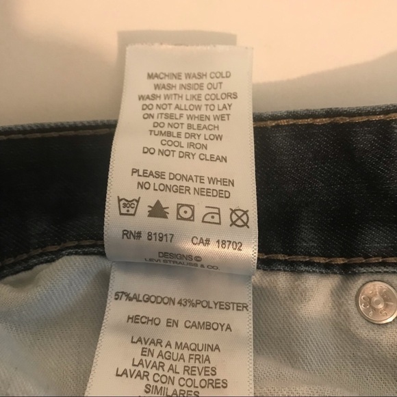 Levi’s 511 slim straight leg blue jeans Sz 8 reg - Picture 7 of 9